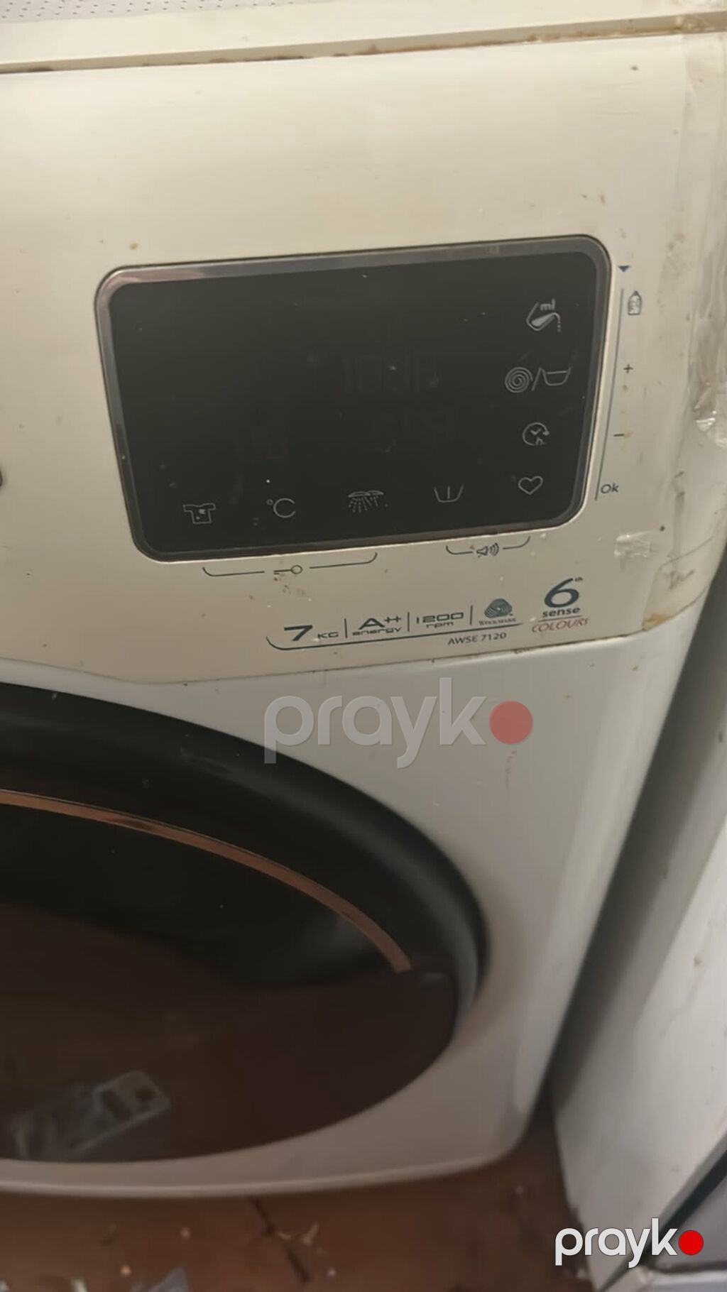 Whirlpool Awse 7120 önyükləməli paltaryuyan maşın - Yükləmə həcmi: 7 — Çamaşır maşınları, Bakı (3)