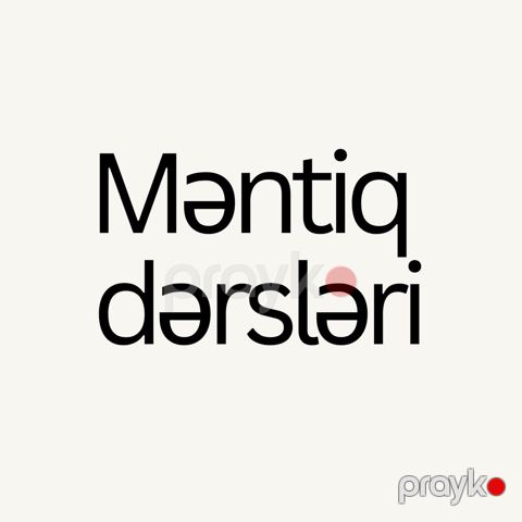 Məntiq dərsləri — Bakı