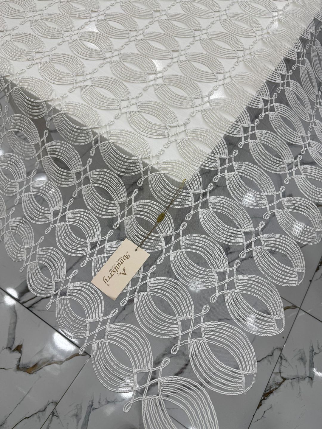Süfrə krujeva ilə Annaberry, 160x220 sm, ağ — Mallar, Bakı (2)