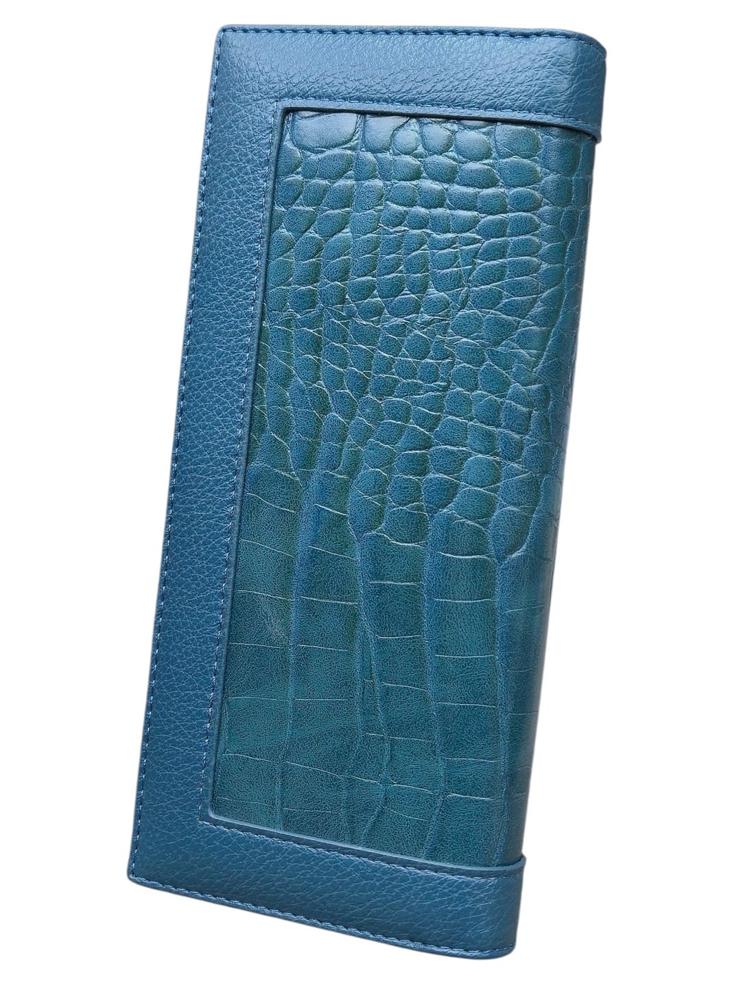 Qadınlar üçün poliuretan pulqabı, göy, 18.5x9 sm, 8 kart bölməsi, Çin istehsalı - Saralyn_C-6553A_Blue — Mallar, Bakı