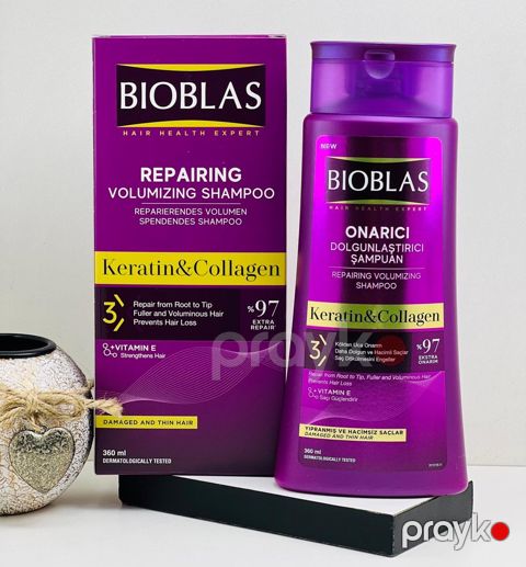 Saç şampunu Bioblas Keratin&Collagen Bərpaedici 360 ml — Bakı