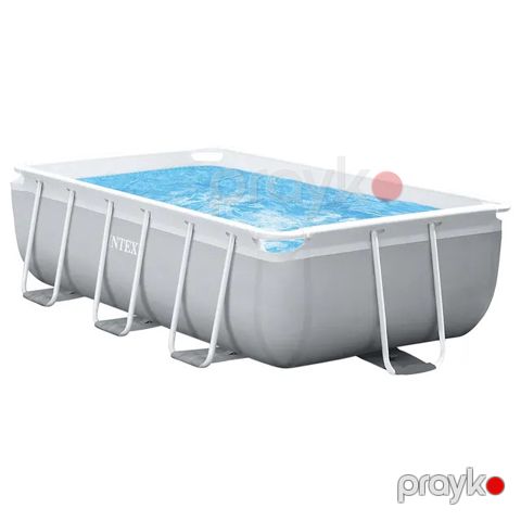 Karkas hovuz Intex Prizma Çərçivəli Dəsti, boz, 457x122 sm — Bakı