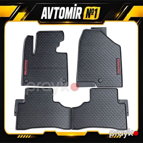 Hyundai Santa Fe 2012-2018 üçün salon rezin ayaqaltı Hyundai Santa Fe — Bakı