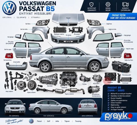 Volkswagen Passat B5 ehtiyat hissələri (1996–2005) Passat üçün hər — Bakı