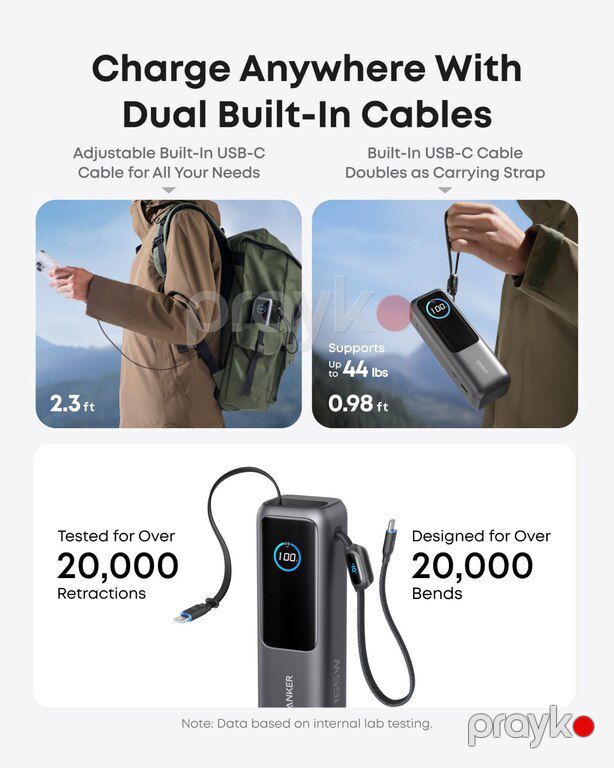 Power bank "Anker 25.000 mAh 165W" — Smartfonlar, Bakı (2)