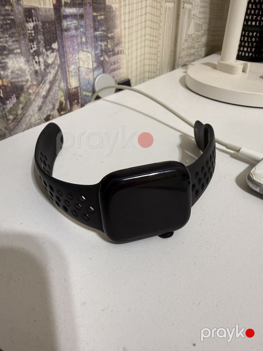 Apple watch 7 nike edition. 41mm 84% pil. Hərşeyi işləyir — Ağıllı saatlar, Bakı (2)