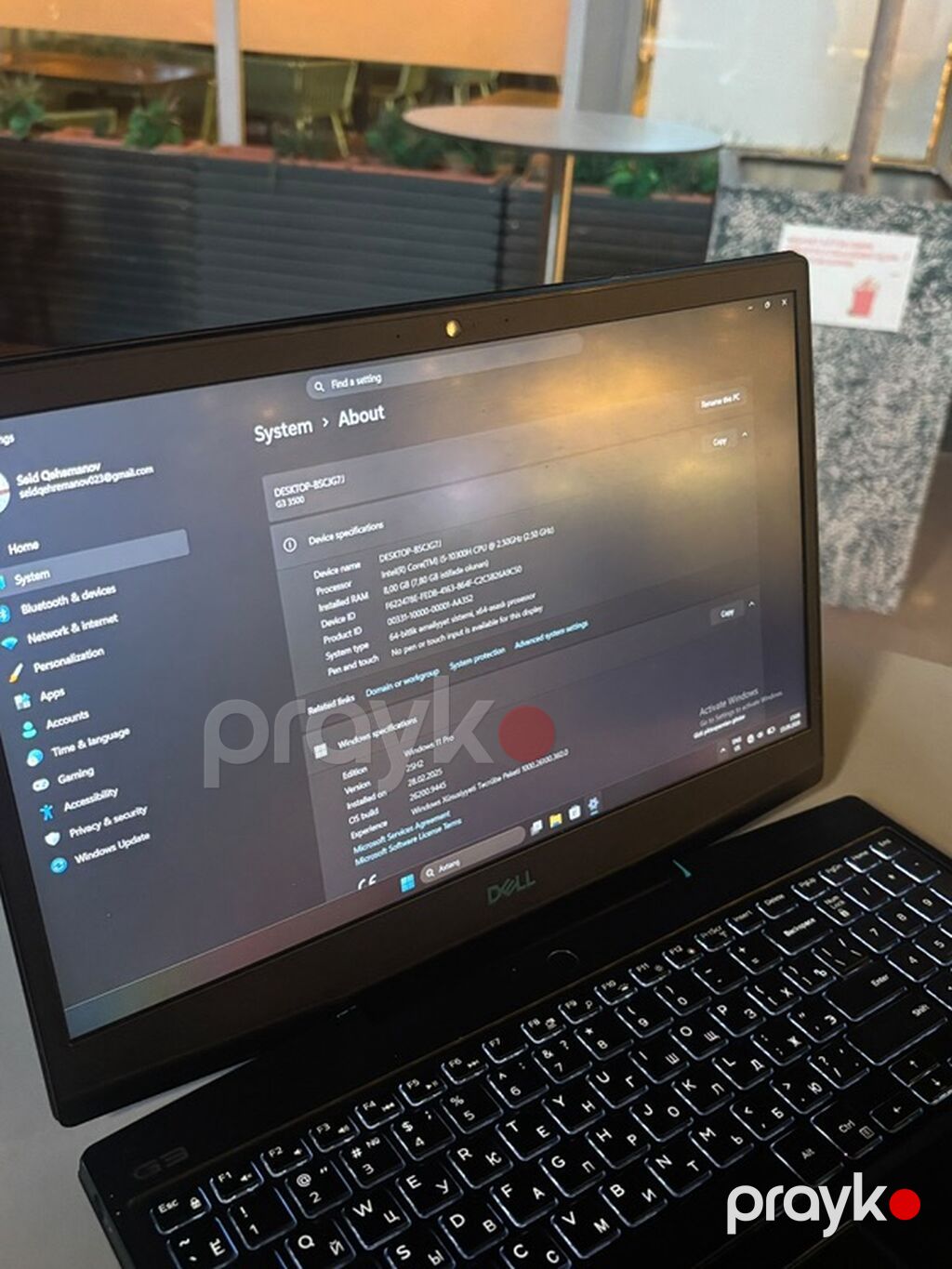 Dell G3 15 oyun/iş noutbuku - Model: Dell G3 15 (15.6") - Ekran — Dell, Bakı (4)
