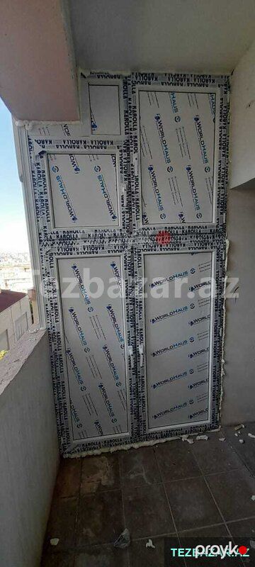 Plastik qapı-pəncərə sistemlərinin yığılması və quraşdırılma — Pəncərələr, qapılar, balkonlar, Bakı (5)
