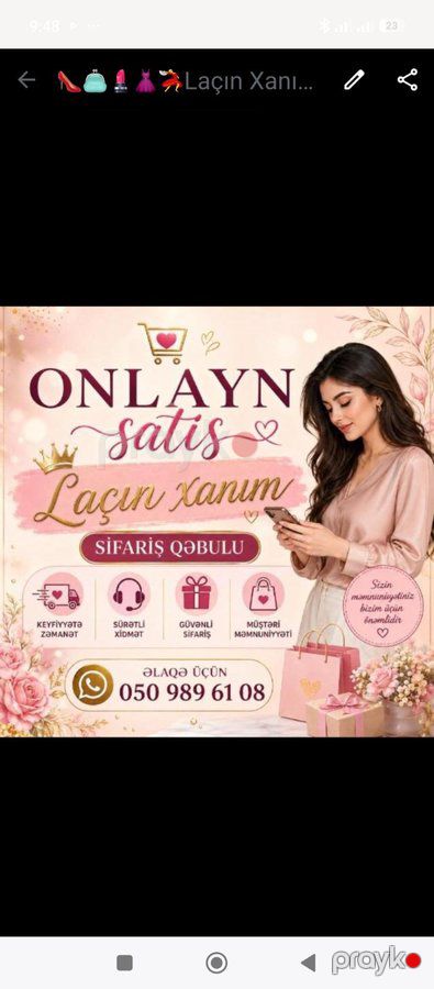 Xanımlara online is imkani
