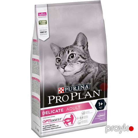 Quru yem Purina ProPlan Delicate yetkin pişiklər üçün, hinduşka ilə, çəki ilə 1 kq — Bakı
