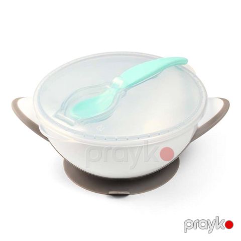 Kasa yapışqanlı Babyono, BPA Free plastik, boz — Bakı