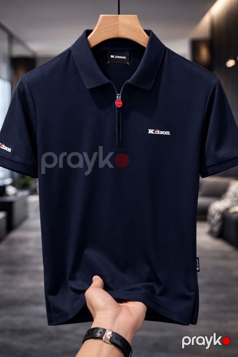 Polo kişilər üçün VC_2069853, tünd göy, pambiq, ölçü M — Bakı