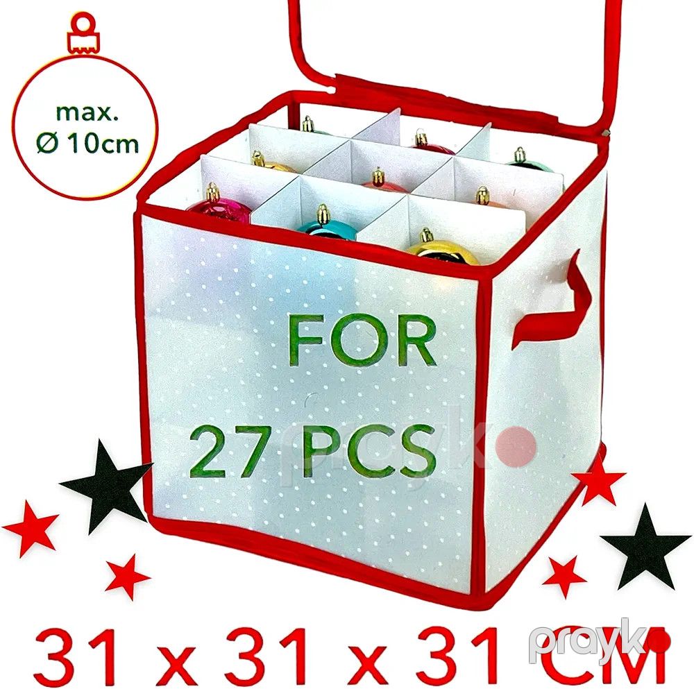 Saxlama qutusu yeni il oyuncaqları ücün, 31x31x31 sm — Mallar, Bakı (3)