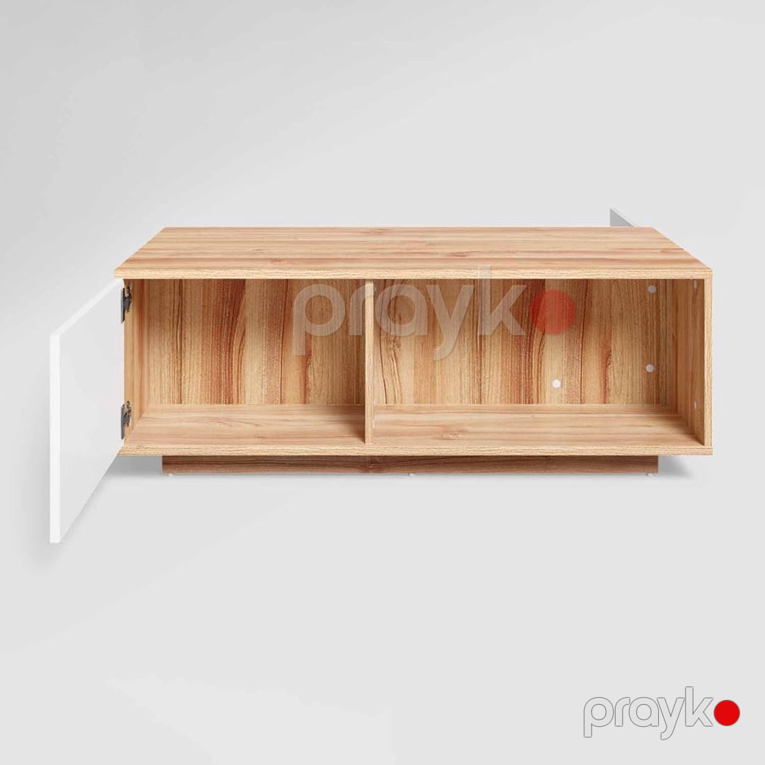 Jurnal masası Ev Plus, laminat/LDSP, ağ/sonoma, 120x60x45 sm — Jurnal masaları, Bakı (2)