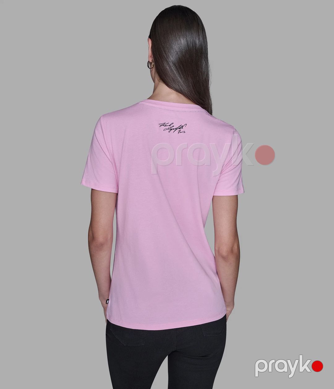 Futbolka qadınlar üçün Karl Lagerfeld Choupette Tee, pambıq, çəhrayı, ölçü S — Mallar, Bakı (2)