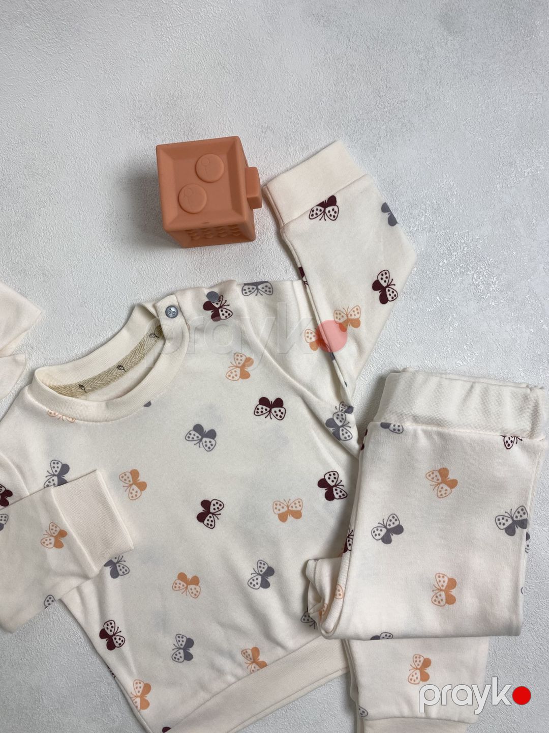 Qızlar üçün şalvarlı dəst, ağ, pambıq, ölçü 3-6 ay — Mallar, Bakı (3)