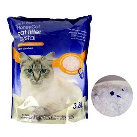 Hopdurucu doldurucu pişiklər üçün Long HoneyCat Cat Litter Silikogeli ilə 3.8 l — Bakı