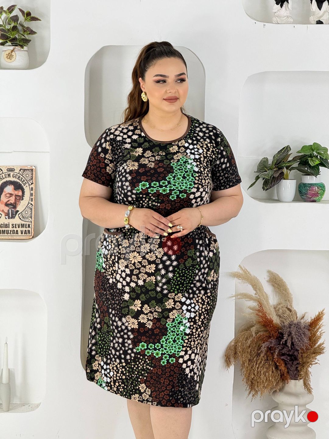 Gündəlik don No brand 6XL Rəngbərəng Pambıq M-504 — Gündəlik paltarlar, Bakı (3)