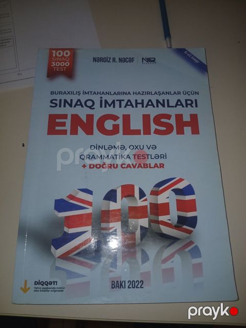 Məhsul: “Sınaq İmtahanları – English” (Nərgiz R. Nəcəf, NR Academy) — Siyəzən