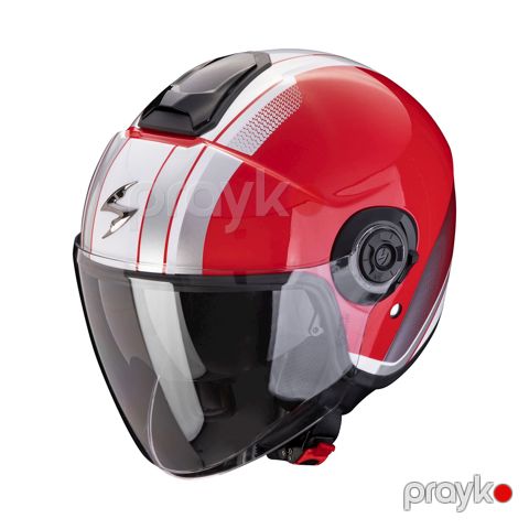 Motosikl dəbilqəsi Scorpion EXO-City II Vel Red/White, ölçü S — Bakı