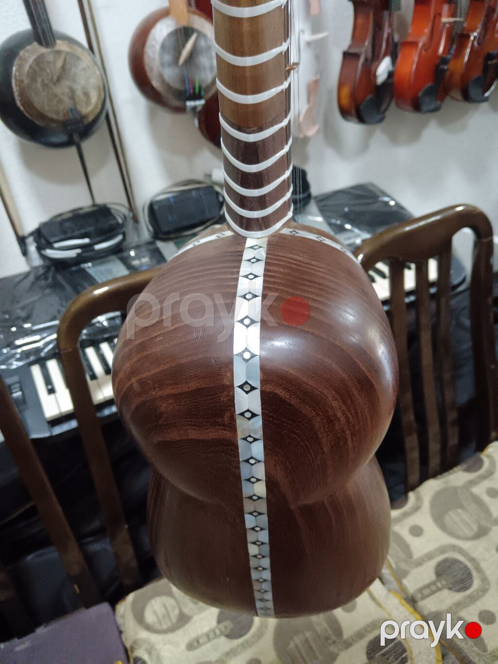 Antikvar Mamas tarı sədəfli orijinal sədəfli bu tarda Azərbaycanda 4 5 — Gitarlar və digər simli alətlər, Digah (2)