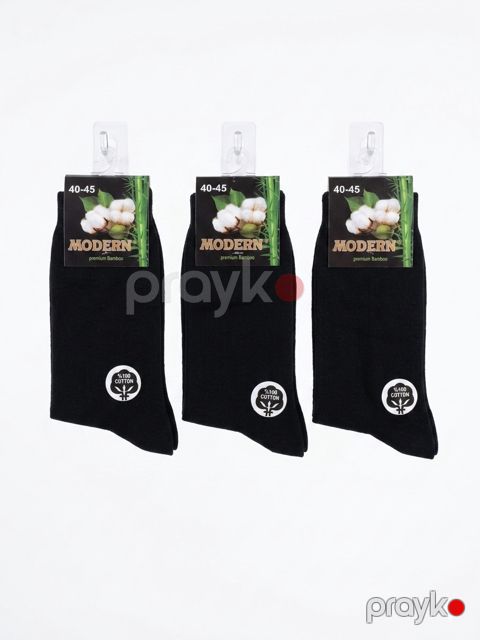 Corab dəsti kişilər üçün 62979946, qara, bambuk, ölçü 40-45, 12 cüt — Bakı
