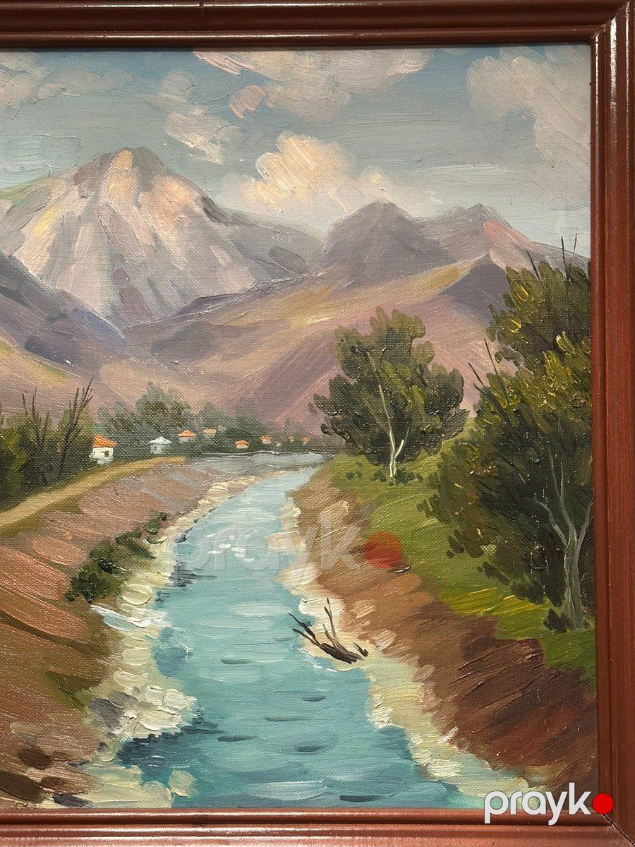 Kətan üzərində yağlı boya, əl işi tablo 81×70 sm — Dekor və interyeri, Bakı (2)