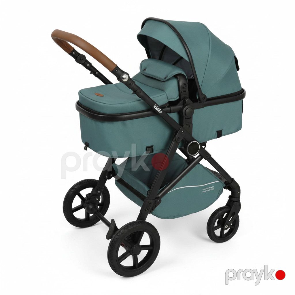 Uşaq arabası Kidilo K08 Army Green + ortopedik uşaq arabası içliyi Hədiyyə — Mallar, Bakı (2)