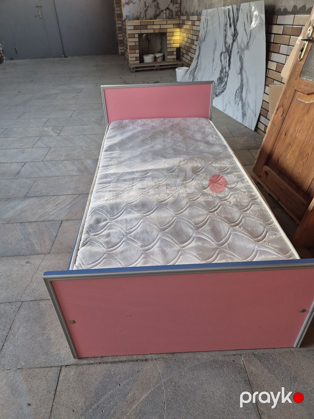 İşlənmiş, Təknəfərlik çarpayı, Bazasız, Matras ilə, Siyirməsiz — Yataqlar, Pirəkəşkül (4)