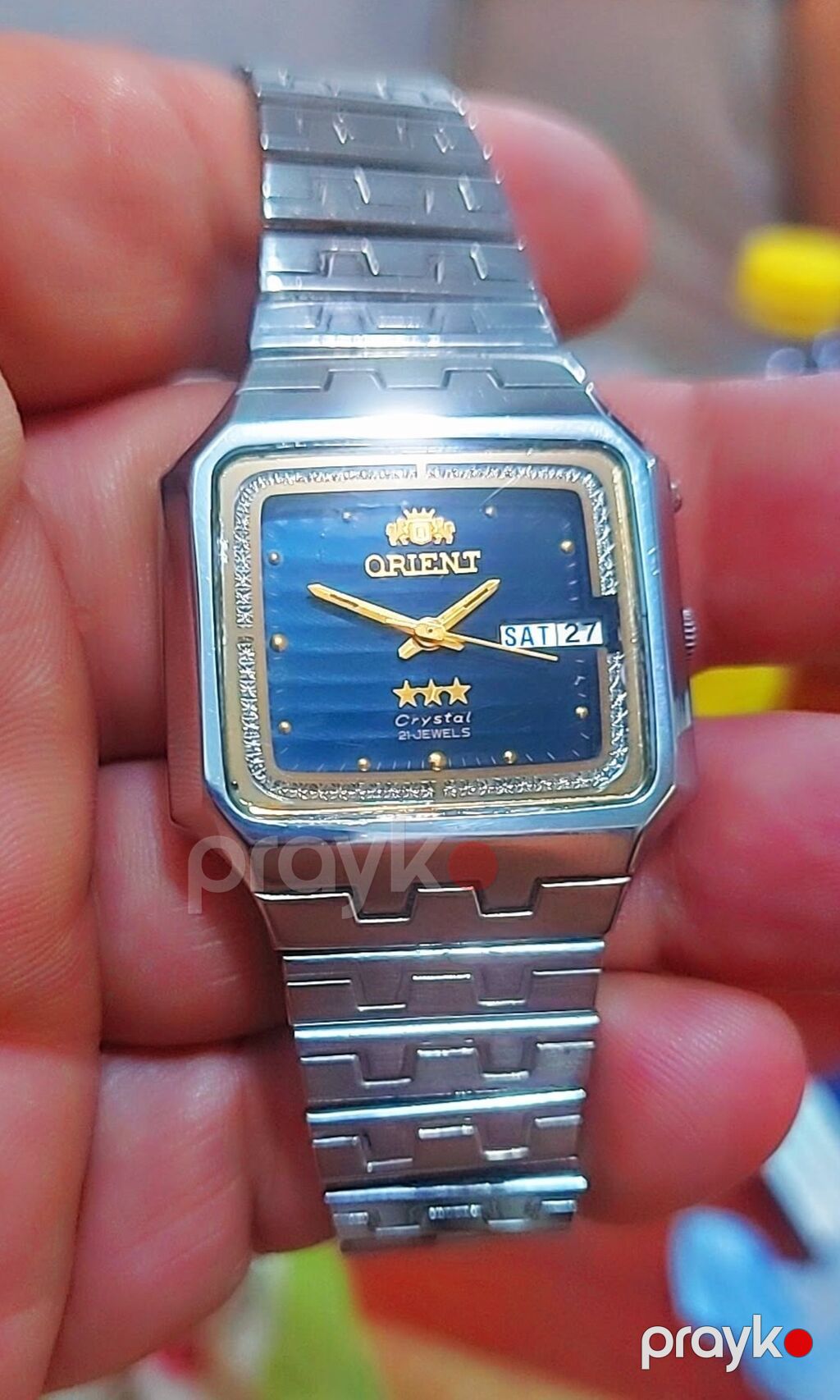 Orient Crystal 21 Jewels kişi qol saatı - Korpus: paslanmayan polad — Qol saatları, Bakı (2)