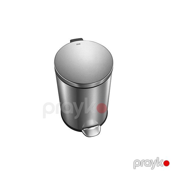 Zibil konteyneri pedal ilə Eko Luna EK9219, paslanmayan polad/plastik, metalik, 3 l — Mallar, Bakı (2)
