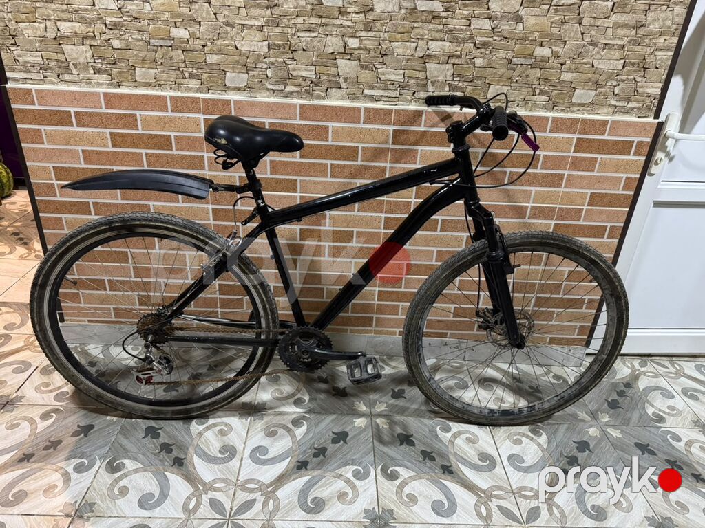 Şəhər/trek tipli velosiped – qara rəng - Yüngül alüminium tipli — Yol velosipedləri, Bakı (2)