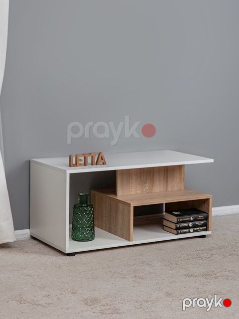 Jurnal masası Letta, bej/ağ, Ldsp, 89х44x45 sm — Bakı