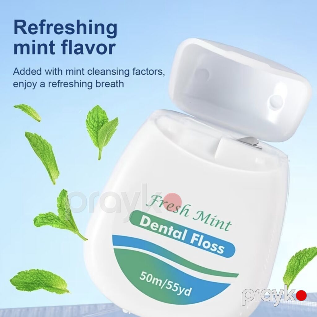Fresh Mint Dental Floss – nanə ətirli diş sapı - Uzunluq: 50 m / 55 — Digər, Digah (5)