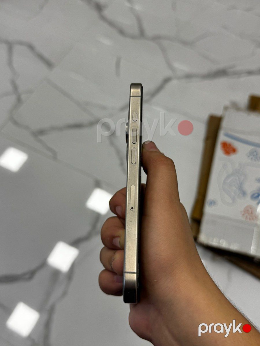 Apple iPhone 15 Pro White Titanium 128GB/8GB — Smartfonlar, Bakı (2)