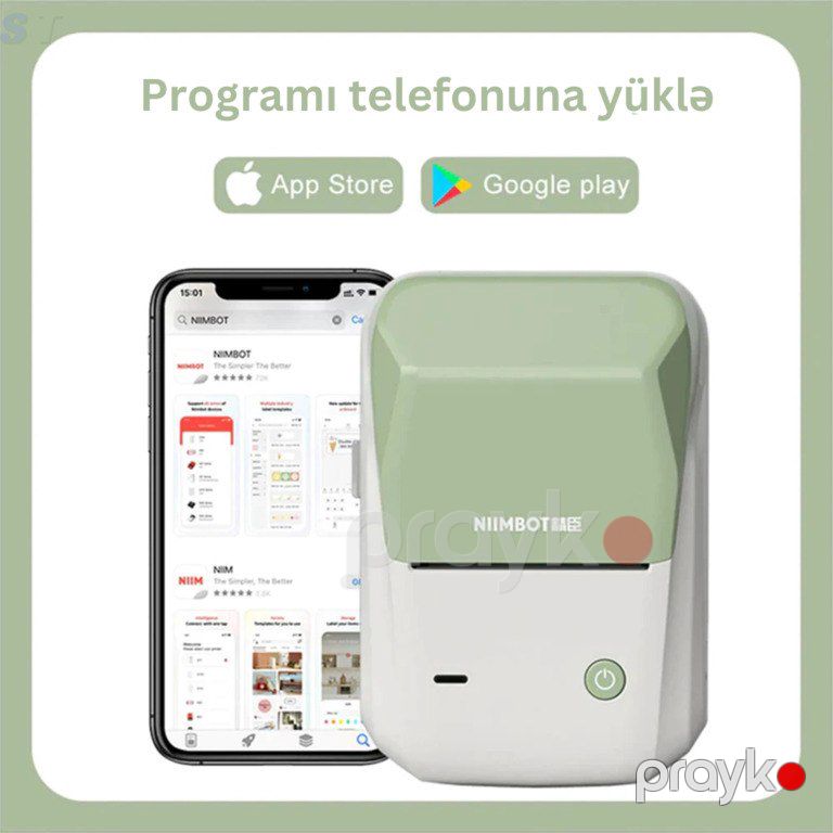 Mini etiket printeri "Niimbot" — Ofis texnikası və istehlak malları, Bakı (11)