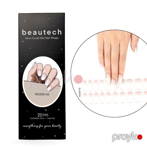 Dırnaq stikerləri NG200142 Beautech Gel Nail Wraps, 20 tips — Bakı