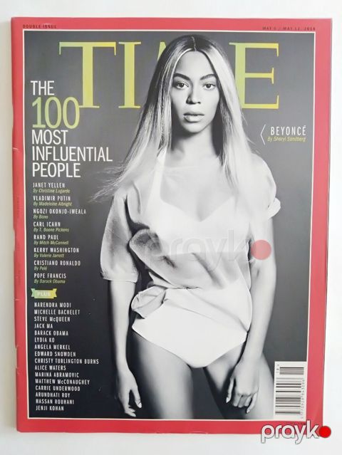 Коллекционный журнал Tıme (May 2014) — Beyoncé (Топ 100 влиятельных — Bakı