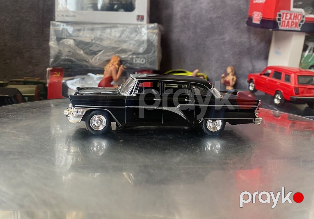 Коллекционная модель GAZ-13 Chayka black 1960 — Kolleksiyalar, Bakı (9)