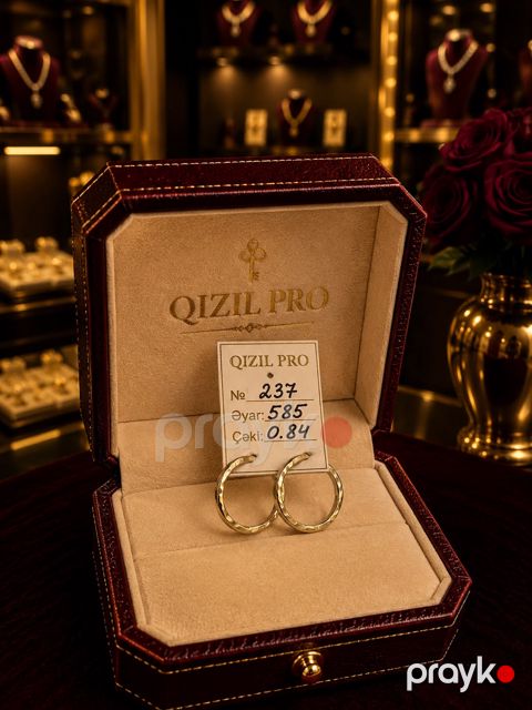 Sırğalar qadınlar üçün 2648, qızıl 585 əyar — Bakı