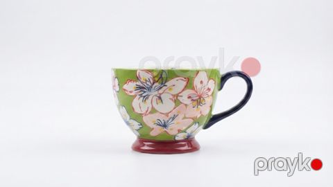 Fıncan 0366, keramika, rəngbərəng, 150 ml — Bakı