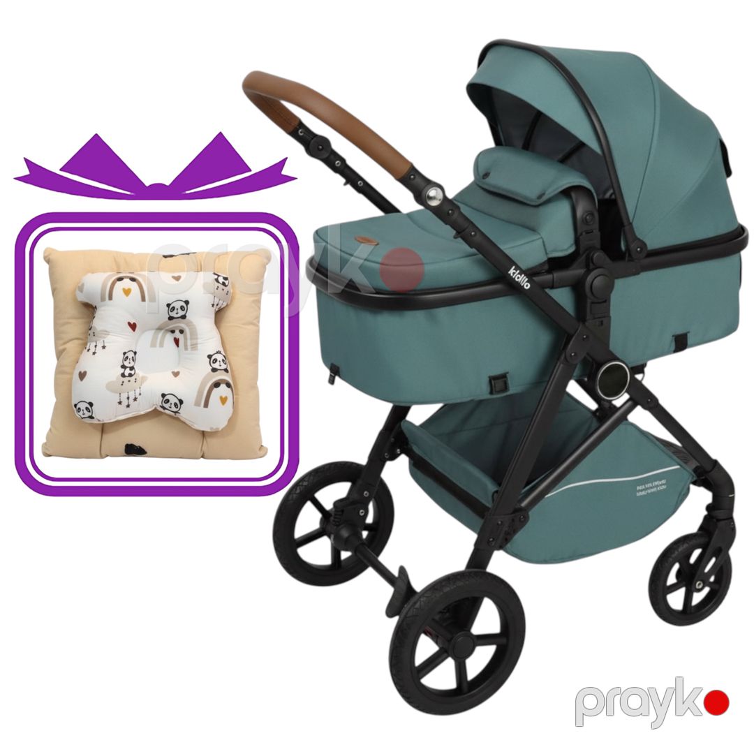 Uşaq arabası Kidilo K08 Army Green + ortopedik uşaq arabası içliyi Hədiyyə — Mallar, Bakı