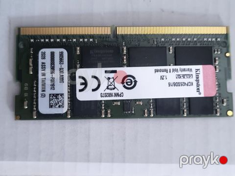 Kingston laptop yaddaş modulu - Model: Kingston KCP4 26SD8/16 - Tip — Sanqaçal