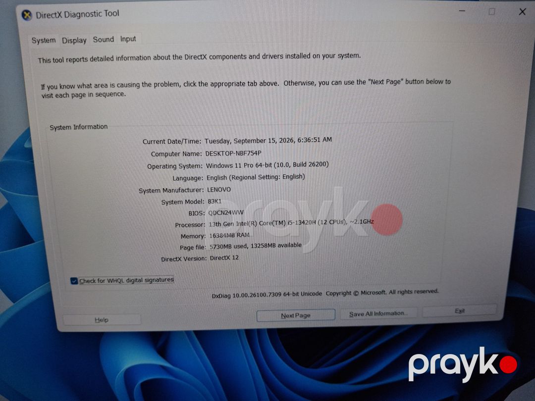 Lenovo Ideapad Slim 3 i5 13420H 16gb Ram 512gb ssd — Noutbuklar, Bakı (7)
