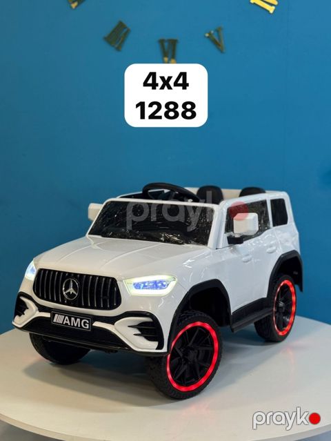 Uşaq elektrik avtomobili Mercedes 1288 ağ CMS — Bakı