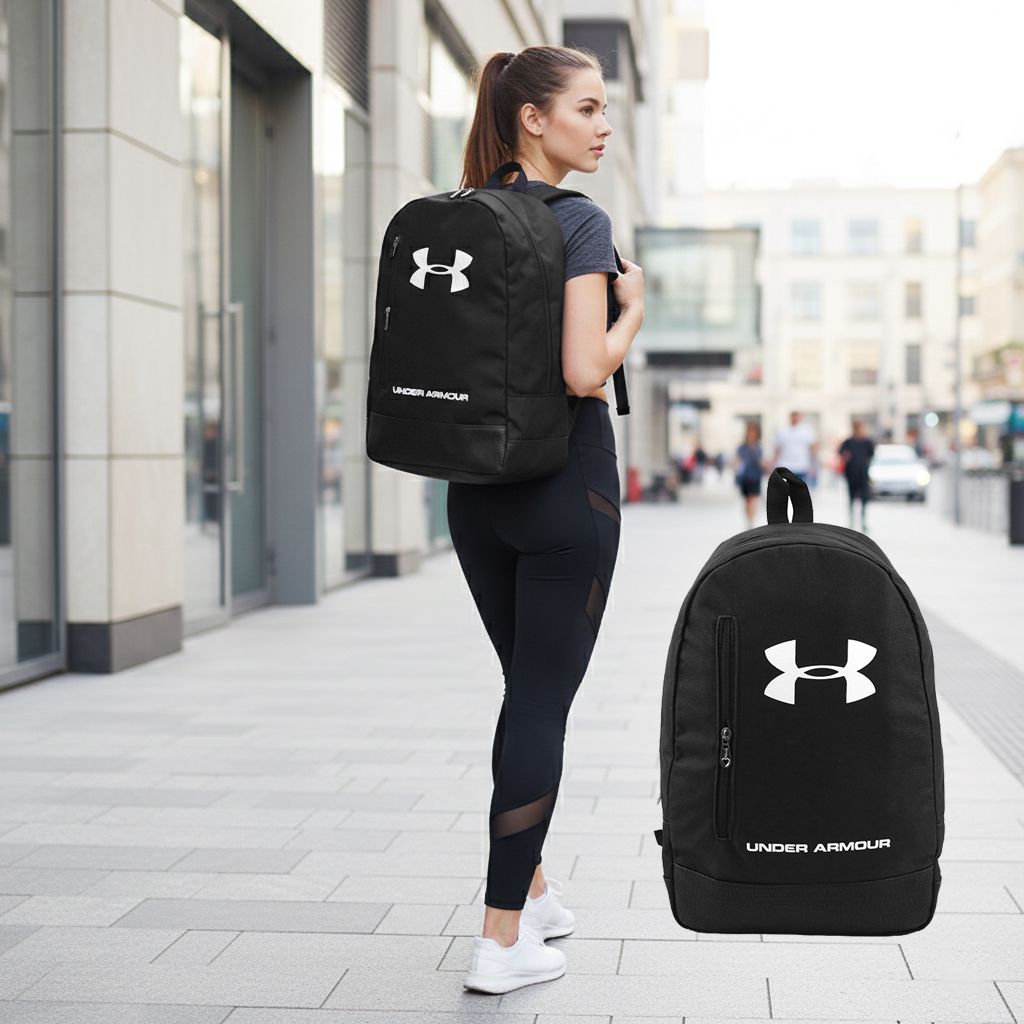 Under Armour Unisex Gündəlik və Səyahət Bel Çantası – Dəri Teksturalı Alt Hissə — Çantalar, çamadanlar, cüzdanlar, Bakı