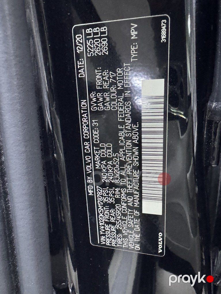 Volvo XC60, 2.0 L, 2020 il, 122 000 km — Avtomobillər, Bakı (12)