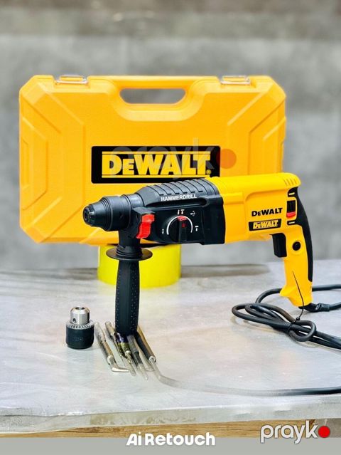 Dewalt 26 mm Rotary Hammer – zərbəli deşmə və oyma işləri üçün peşəkar — Digah