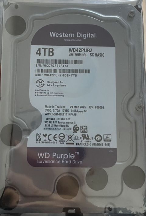 Daxili Sərt disk (HDD) Western Digital (WD), 4 TB, 3.5", Yeni — Xırdalan