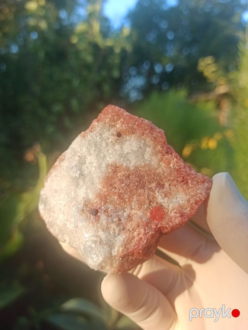 Təbii kolleksiya daşı – qırmızı-russet rəng keçidli, ağ-kvarsvari — Digər, Sumqayıt (10)